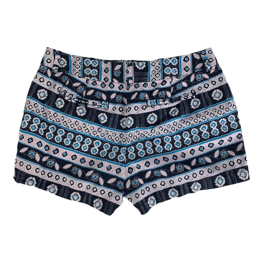 LOFT Outlet 10 Blue Floral Dress Shorts Mini 34 X 4